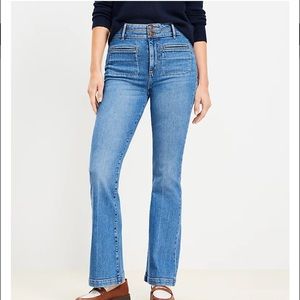Loft slim flat jeans in medium wash